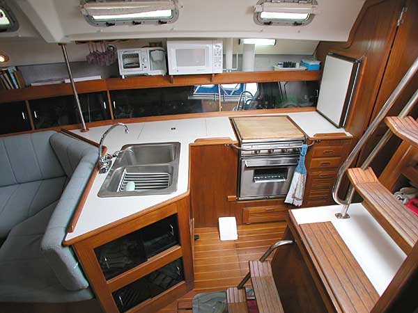 Click here for larger image of Hunter 40 galley