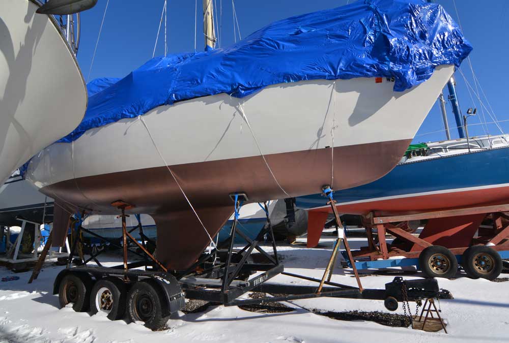 on trailer